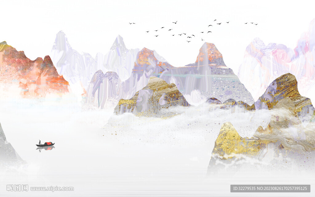 新款 简奢中式山水 TiF分层