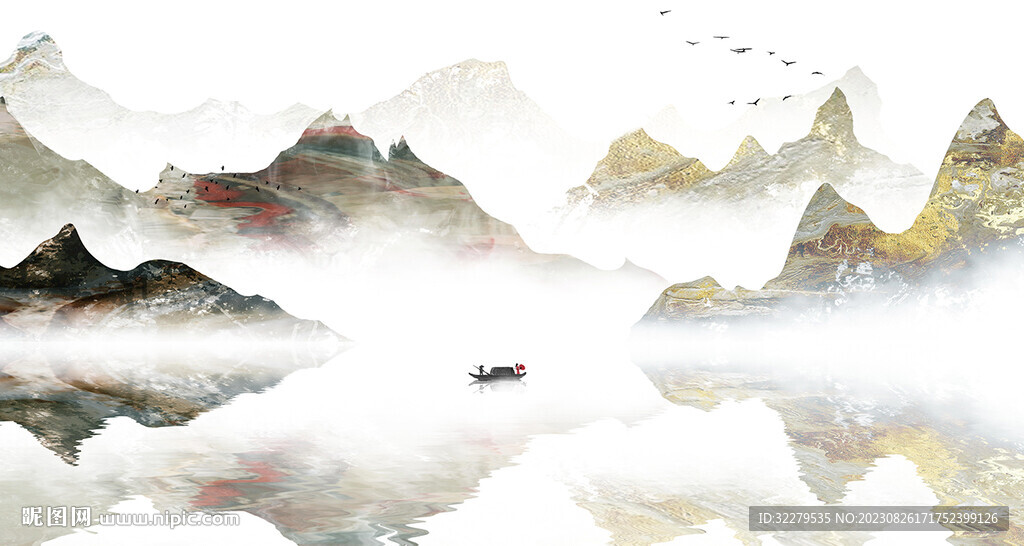 高清 最新中式山水 TiF分层