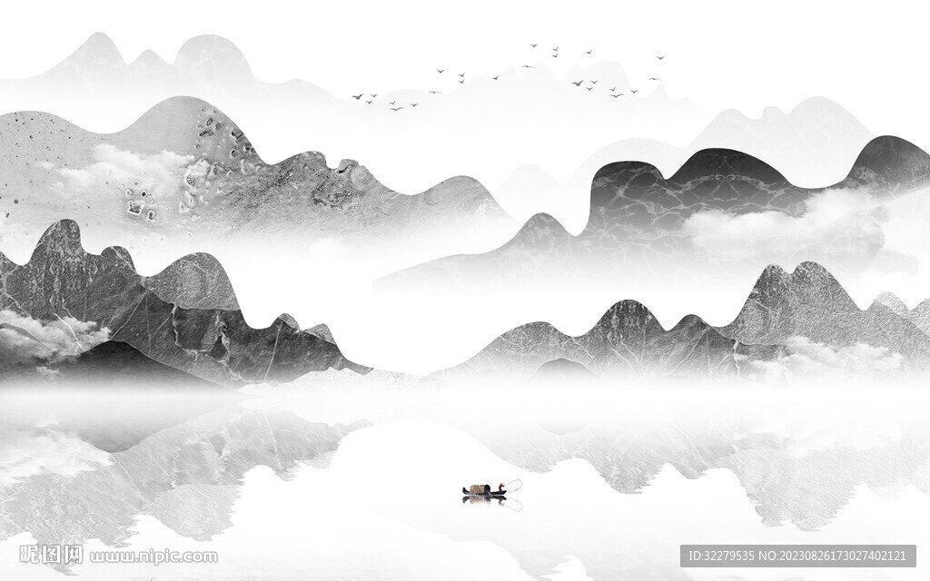 高端 中式爆款山水 TiF分层