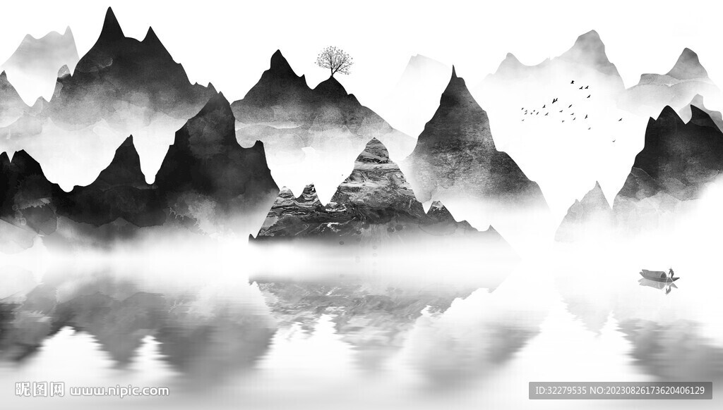 极简 新品高档山水 TiF分层