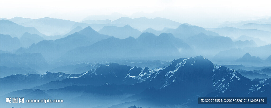 山水分层画 新品TIF分层图