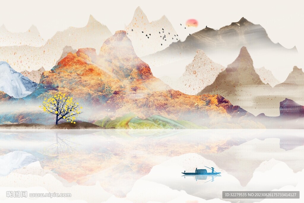 新品 最新高档山水 TiF分层