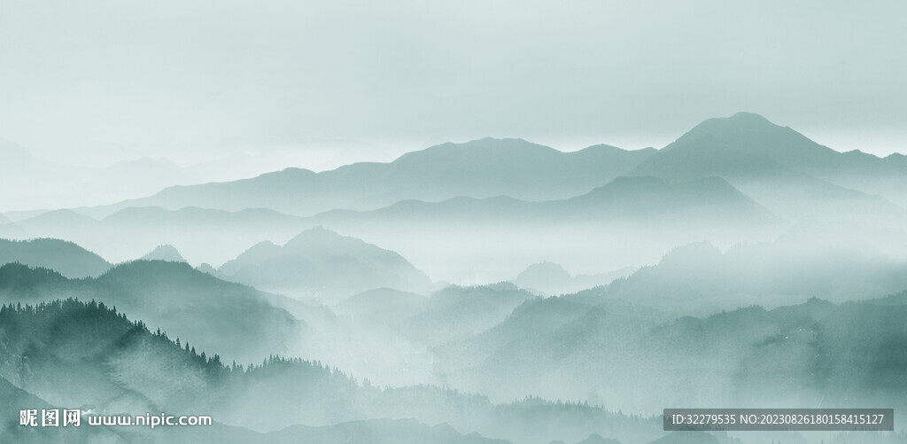 简约 中式新品山水 TiF分层