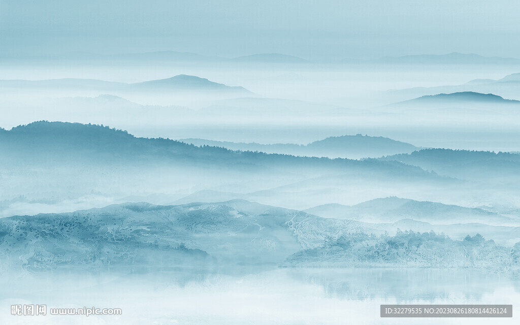 大气 中式爆款山水 TiF分层