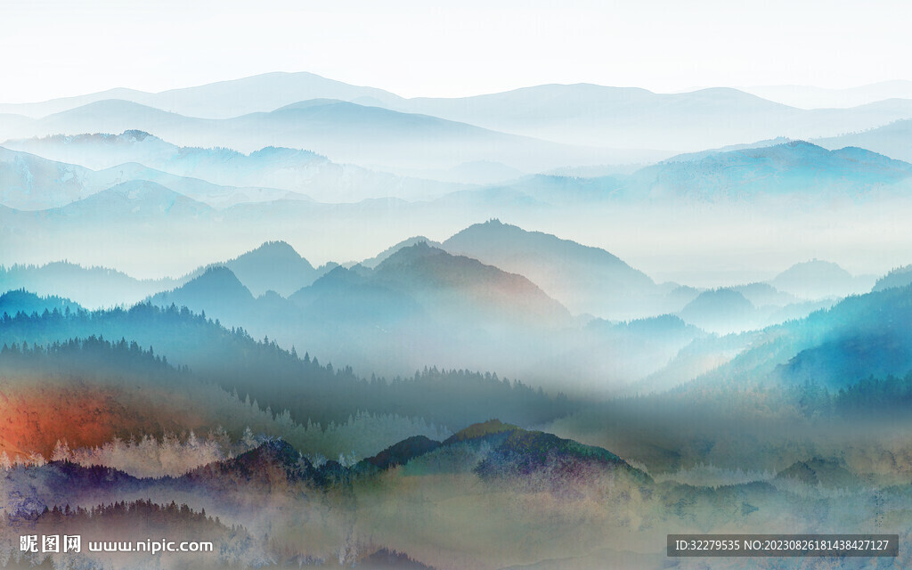 新款 新品高档山水 TiF分层