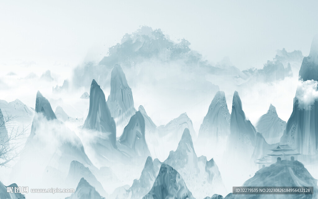 大气 简约高清山水 TiF分层