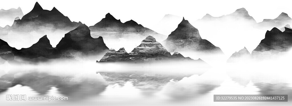 新品 现代高清山水 TiF分层