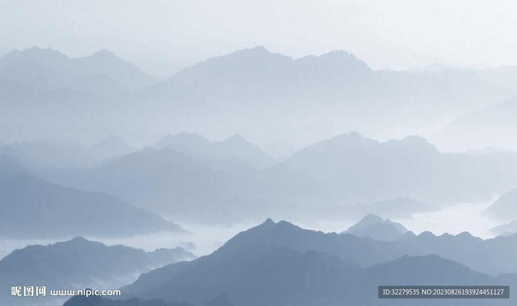 清晰 中式高清山水 Tif分层