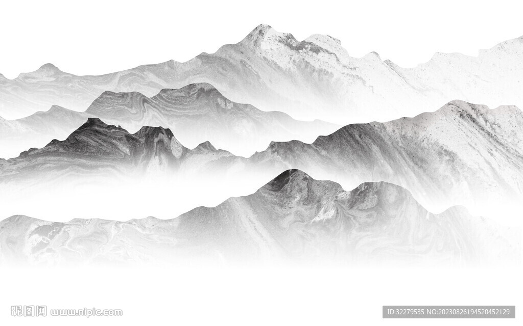 意境 中式高清山水 Tif分层