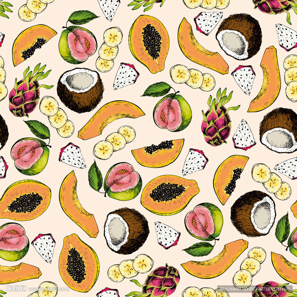 水果花型图案