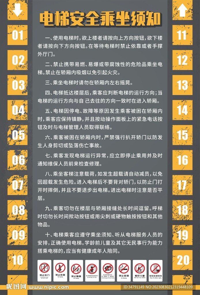 电梯安全乘坐须知