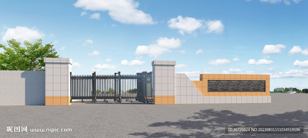 工厂大门设计案例效果图