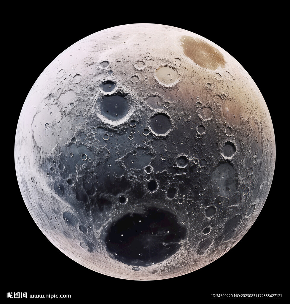 月球表面灯箱素材