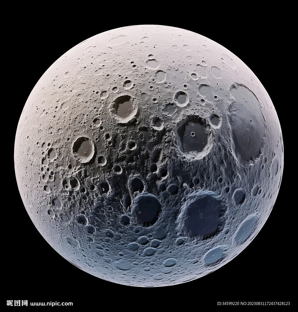 月球表面灯箱素材