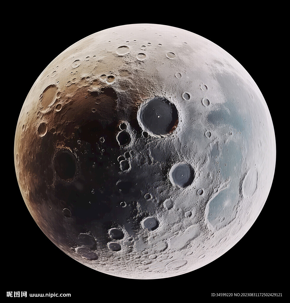 月球表面灯箱素材