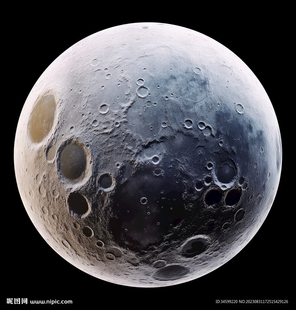 月球表面灯箱素材