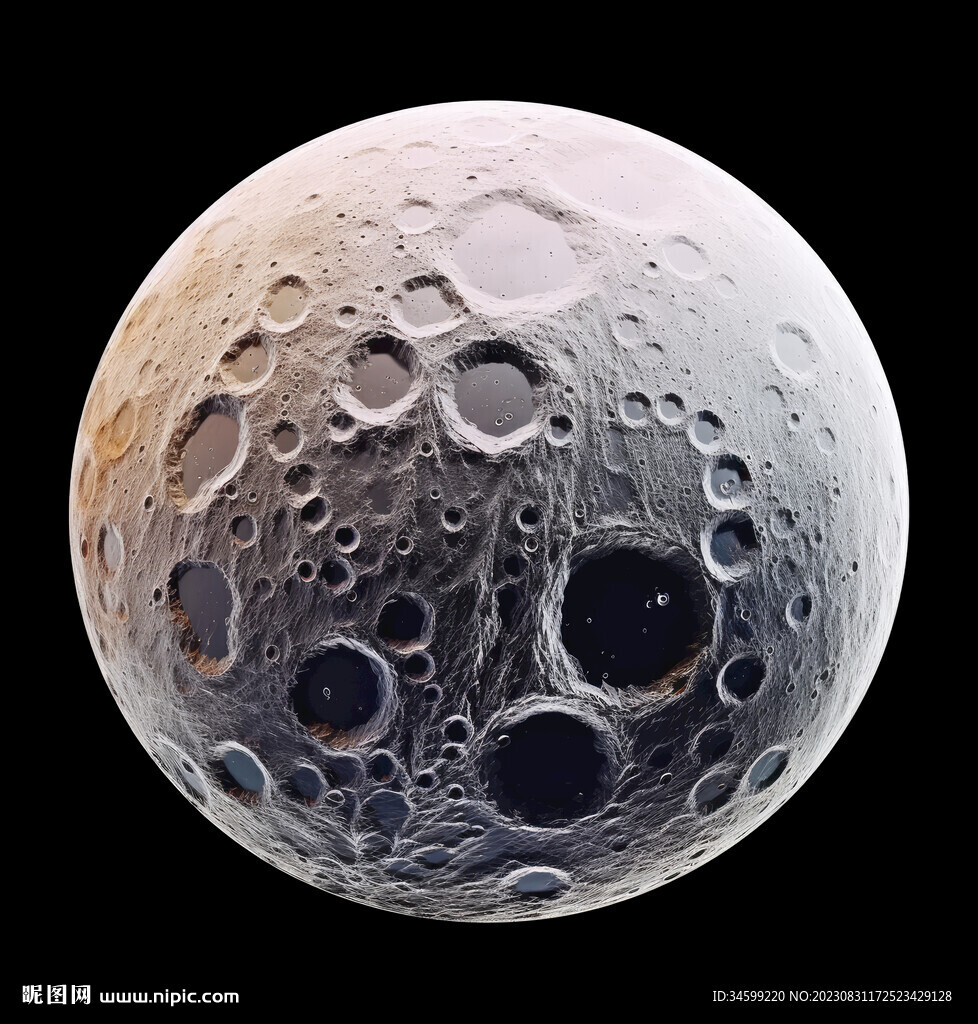 月球表面灯箱素材