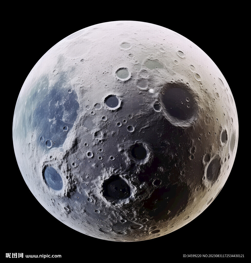 月球表面灯箱素材