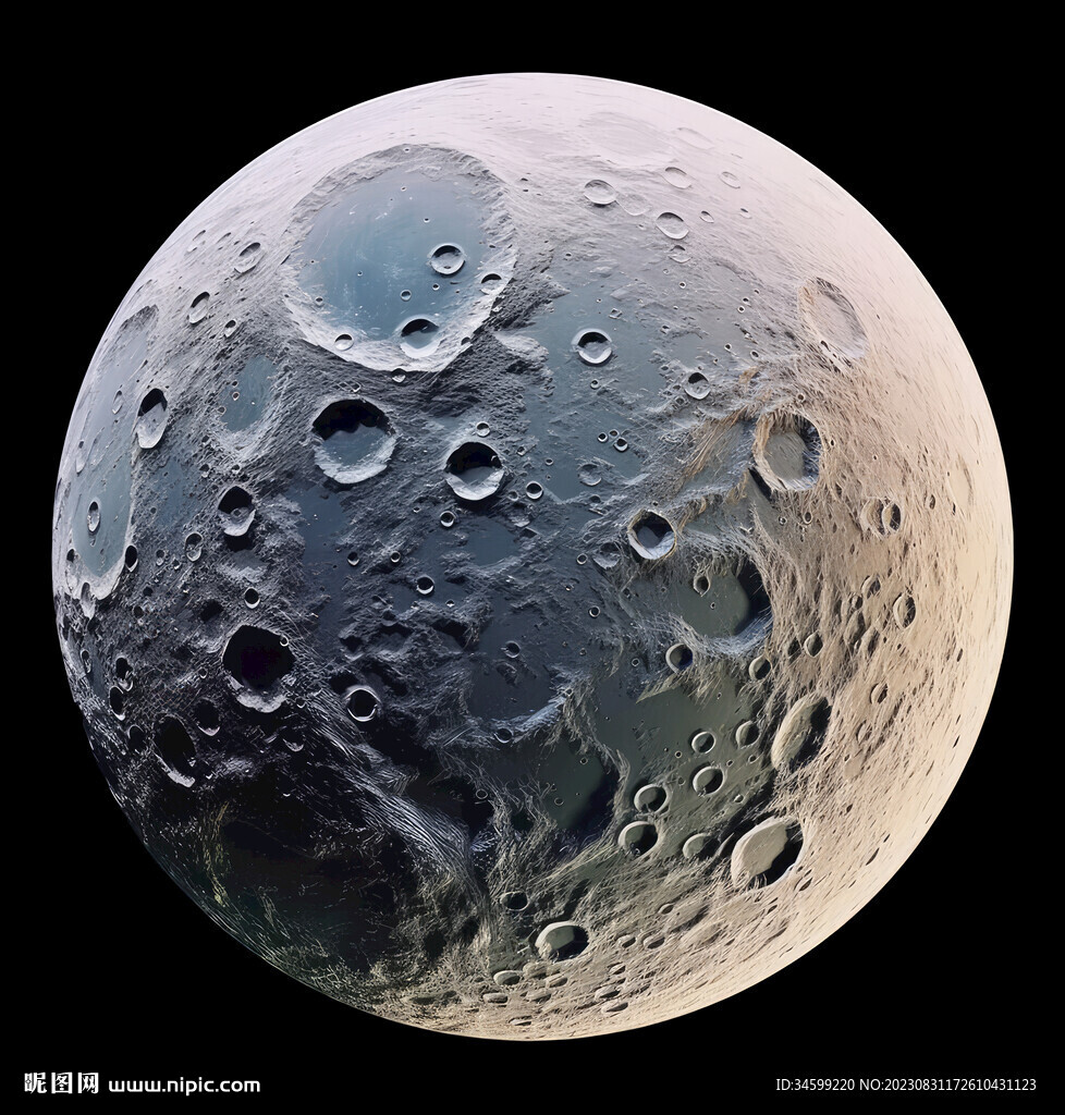 月球表面灯箱素材