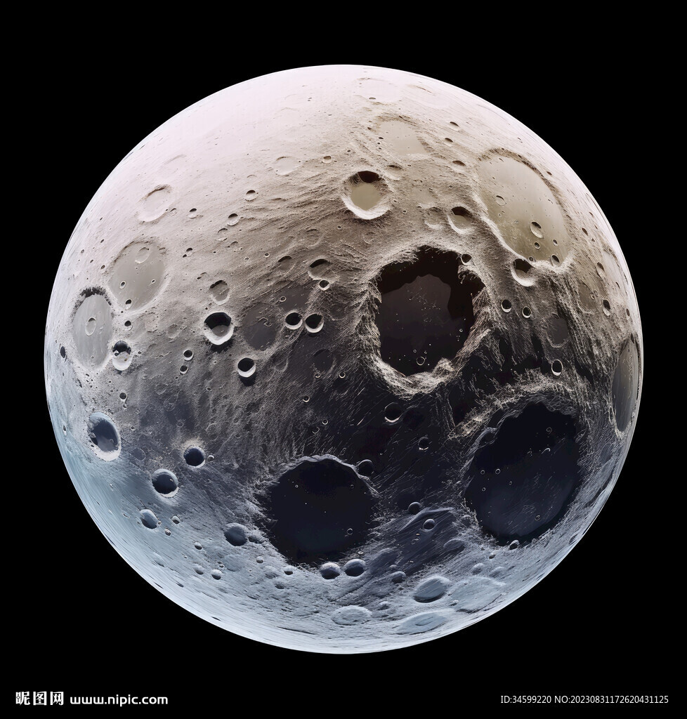 月球表面灯箱素材