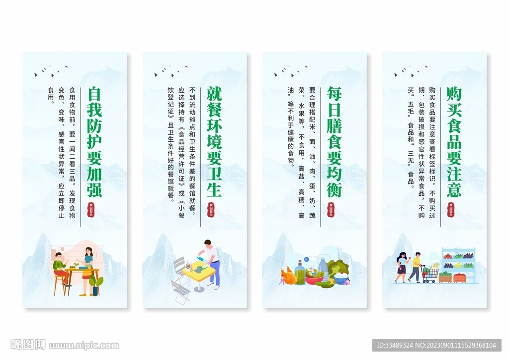 食品安全展板挂画