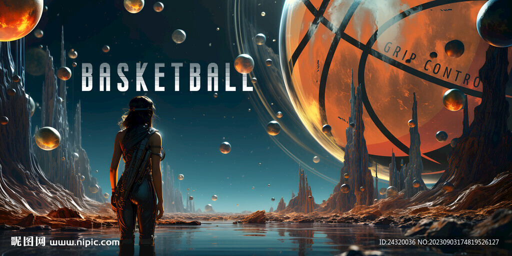 篮球壁画背景墙装饰画壁纸设计