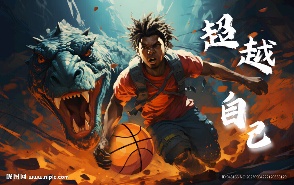 创意篮球壁画背景墙装饰画墙纸