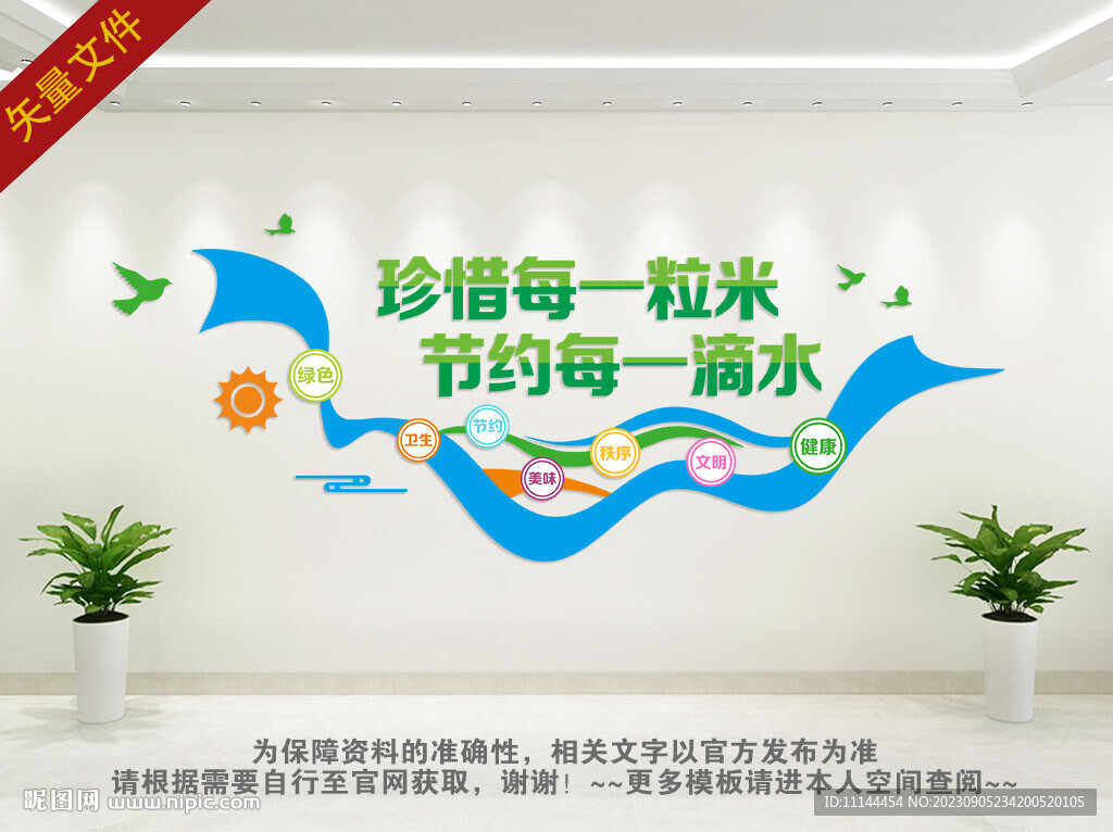 珍惜粮食文化墙