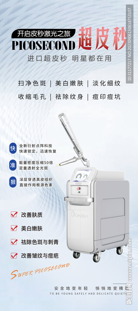 超皮秒介绍展架