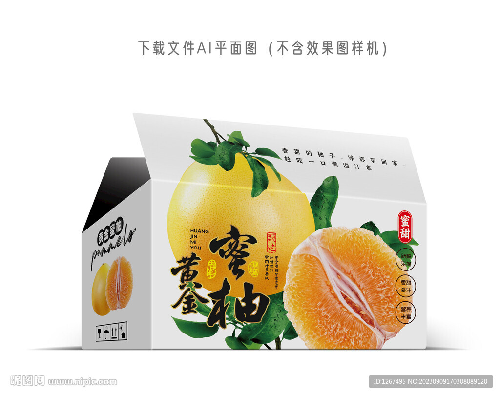 黄金蜜柚包装 