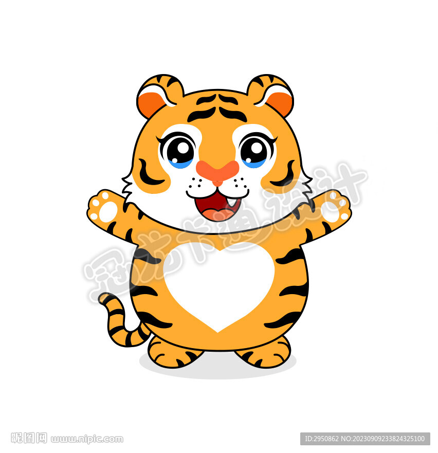 胖老虎公仔普通素材版