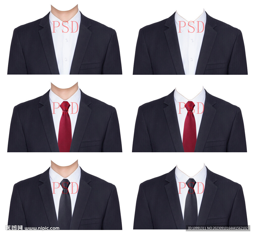 西装正装男套装证件照衣服素材