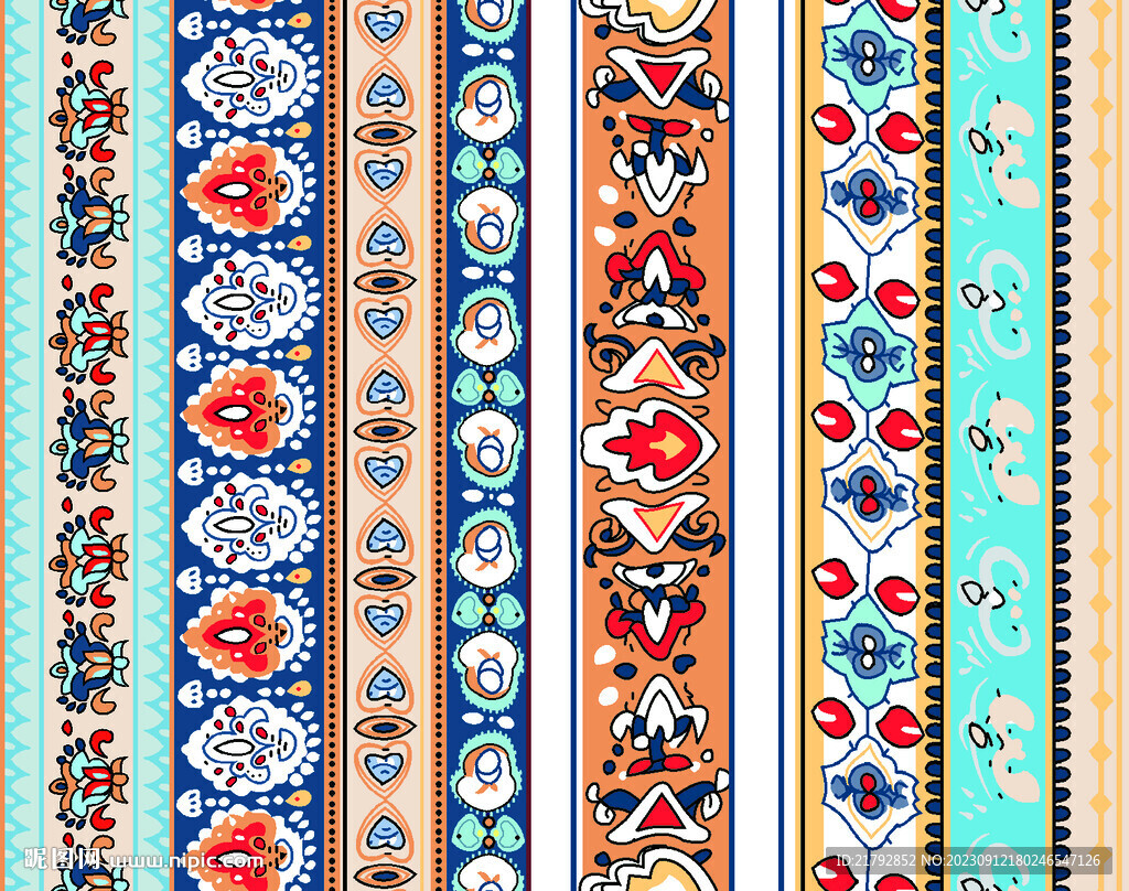 定位花 数码印花图片