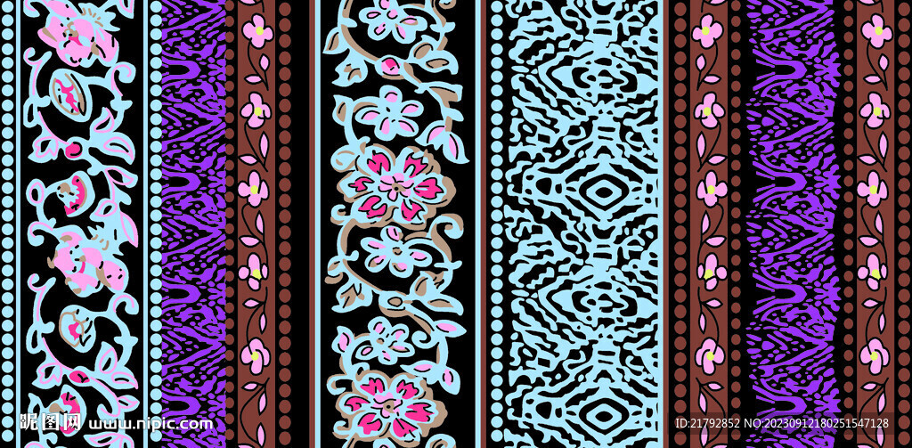 定位花 数码印花图片