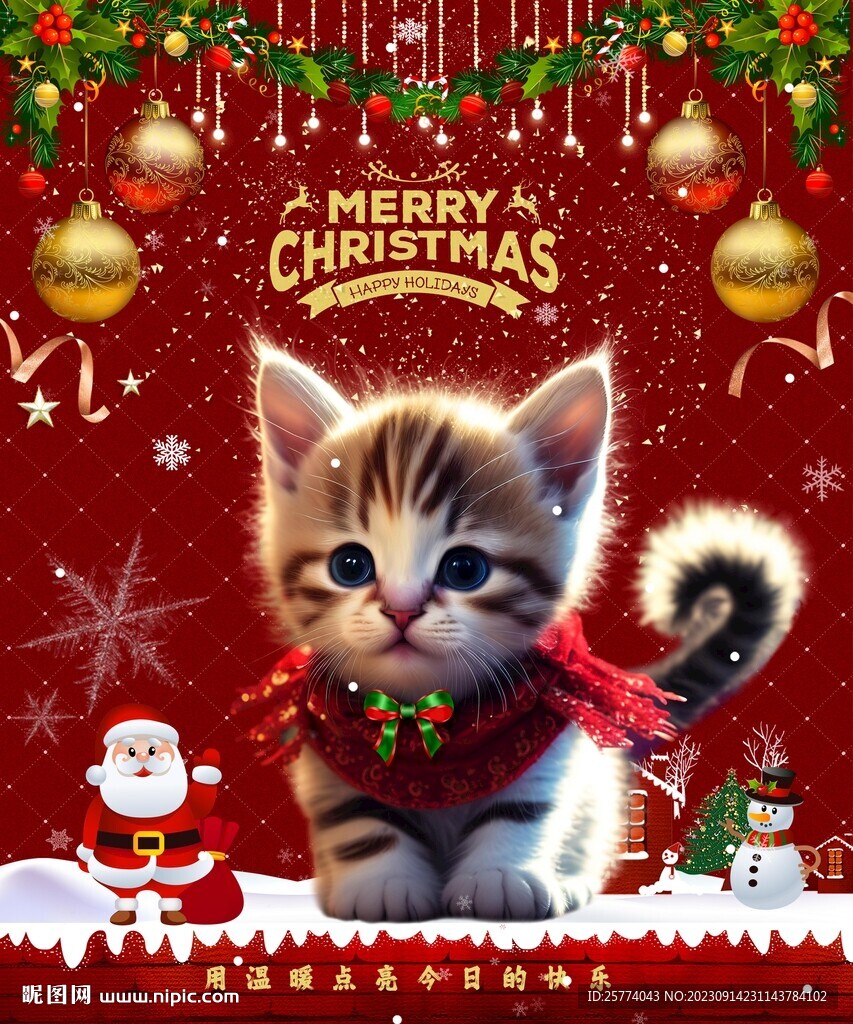 圣诞小猫咪