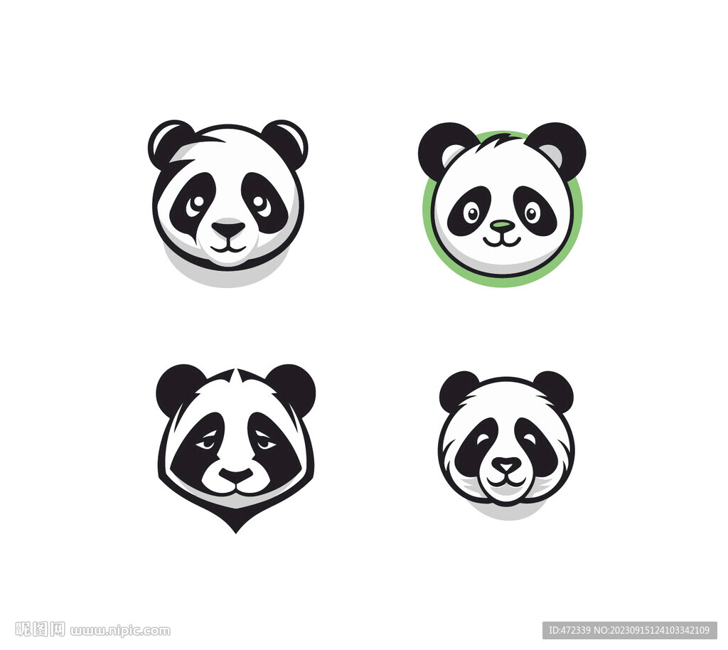 卡通大熊猫头像