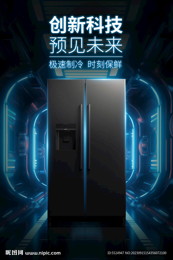 家用电器冰箱促销海报
