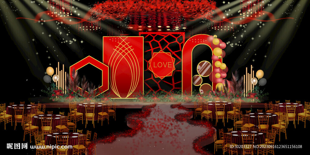 结婚典礼 婚庆海报 