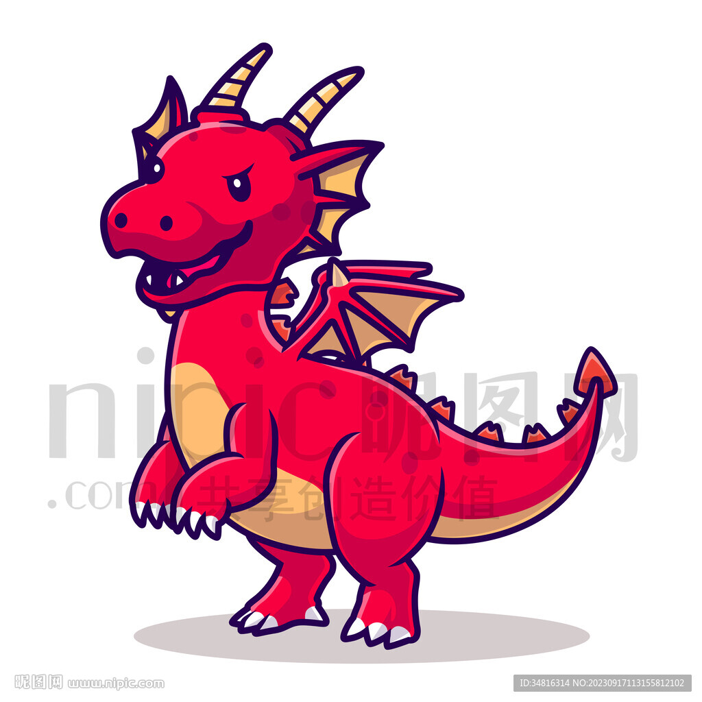 卡通恐龙大怪兽