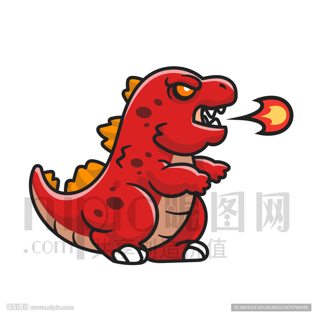 可爱卡通恐龙霸王龙