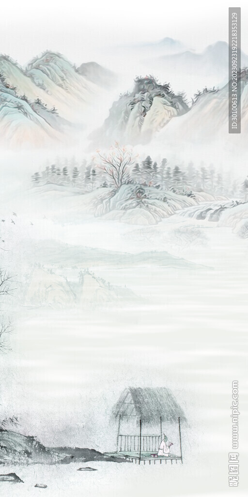 别墅 高档现代玄关 Tif分层