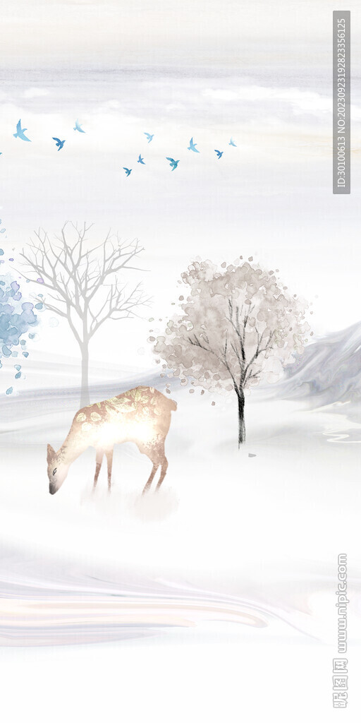 简约 意境高雅玄关 TIF分层