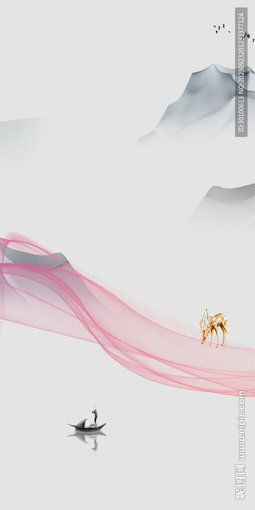 别墅 简约图玄关画 TiF分层