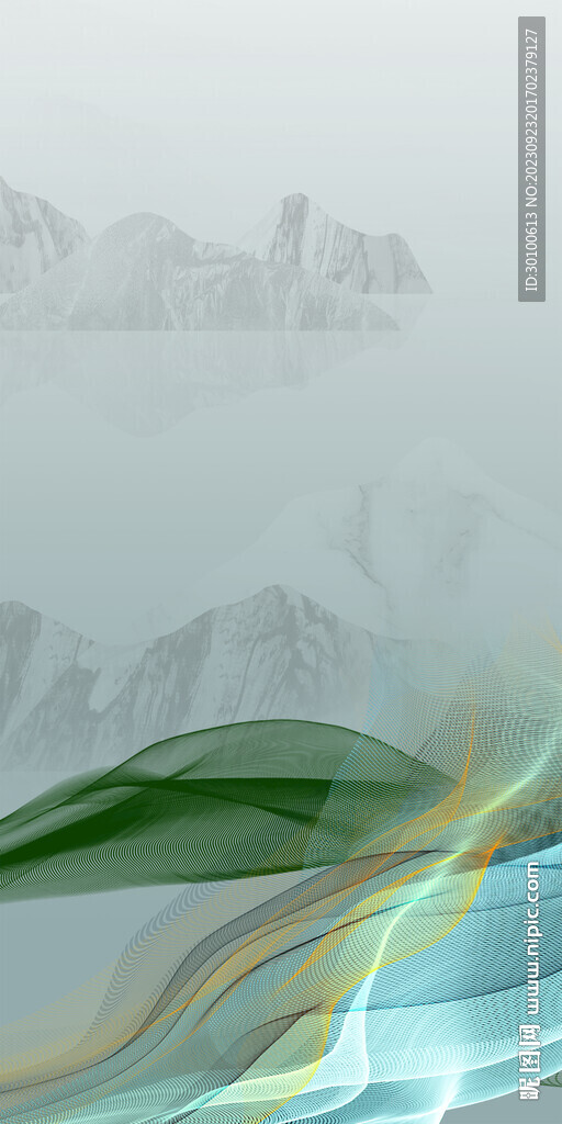 高端 简约图玄关画 TiF分层