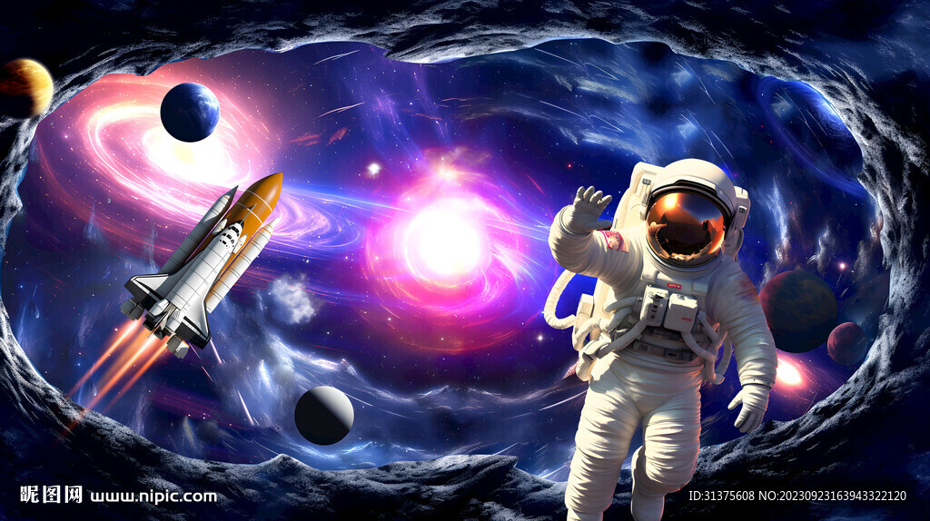 宇宙星空立体画