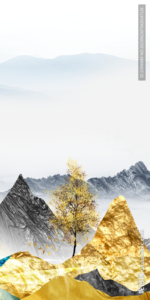 现代 新高端玄关画 tif分层