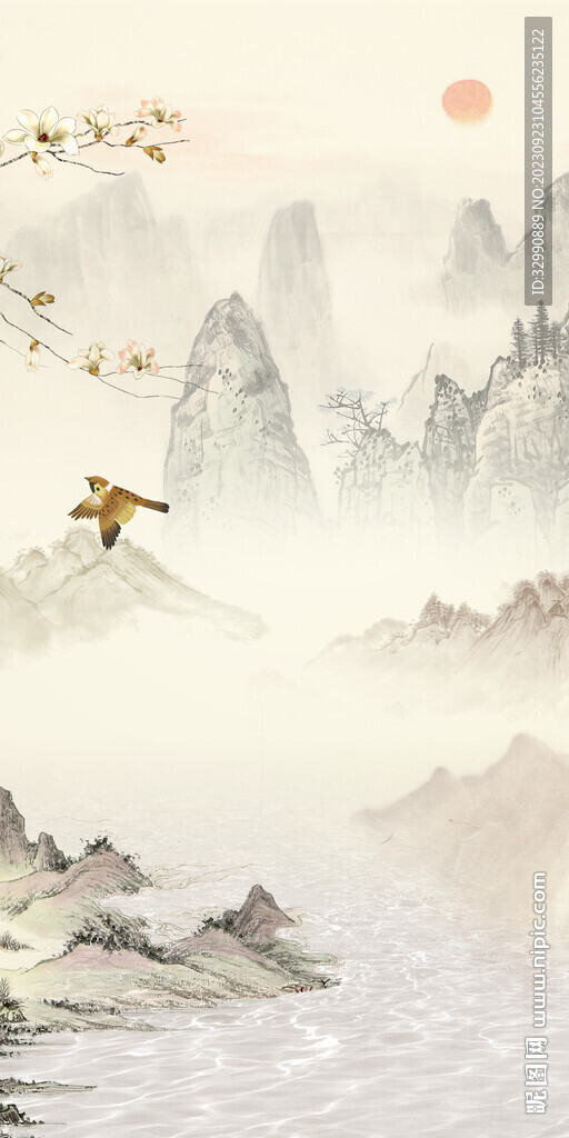 别墅 极简新玄关画 TiF分层