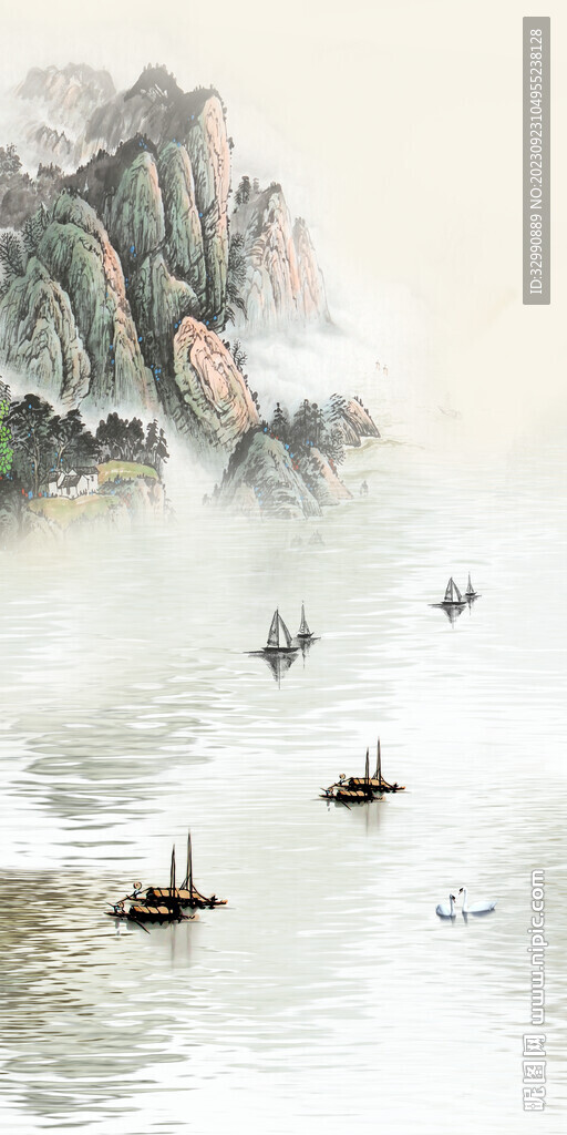 古风 现代高清玄关 Tif分层