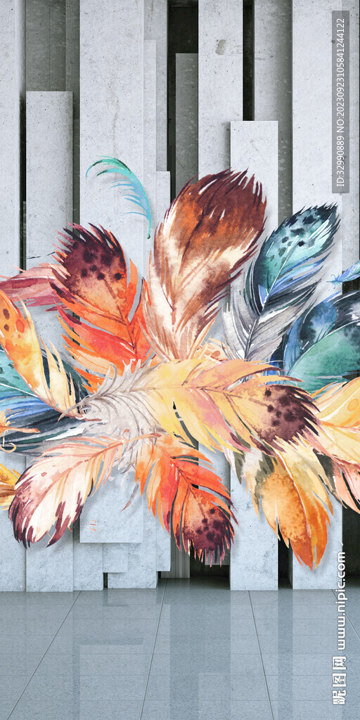 高雅 高端人气玄关 TIF分层