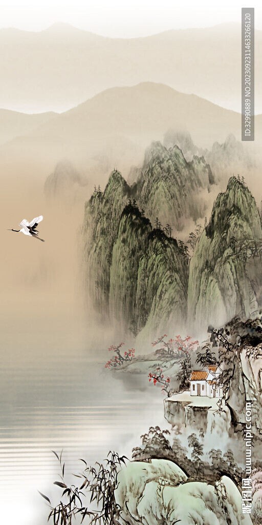 爆款 大气新玄关画 Tif分层